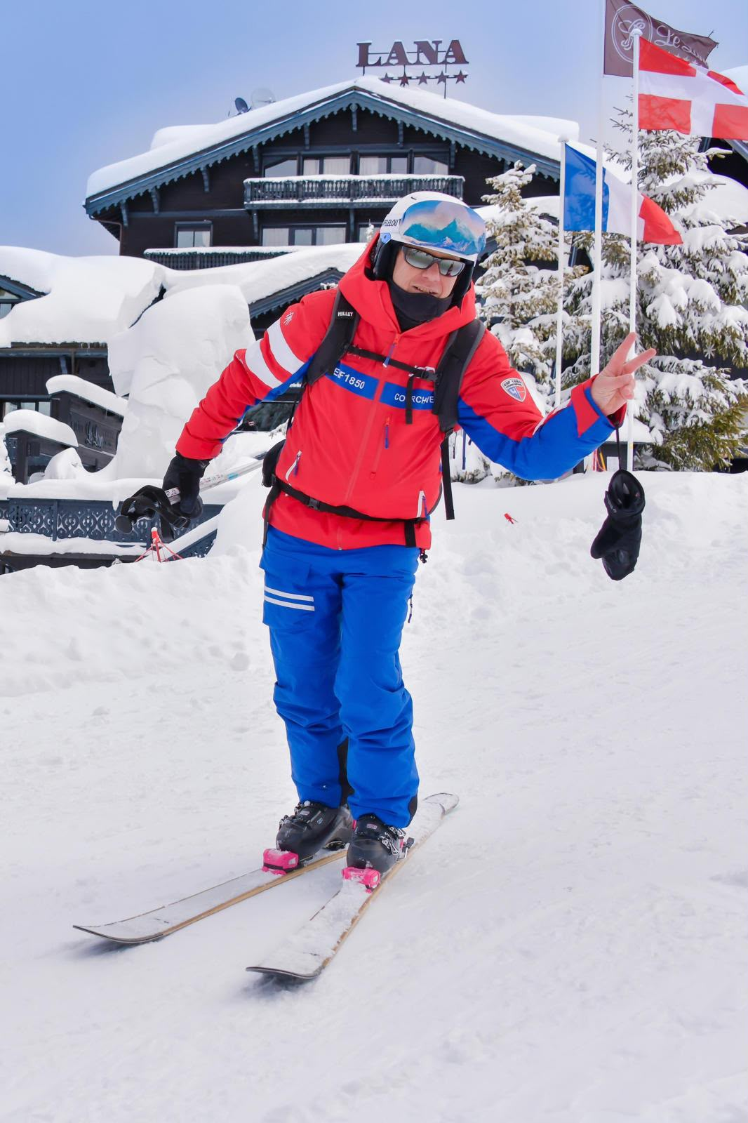 Frédéric Simond sur les pistes de Courchevel